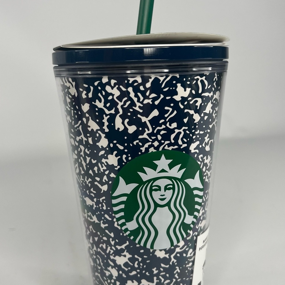 Starbucks Teachers Composition Book Black and White Cold Tumbler
